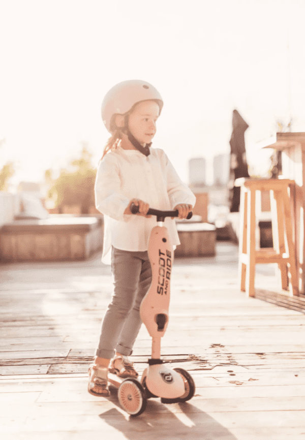 Pack Trottinette 2 en 1 avec casque - Rose