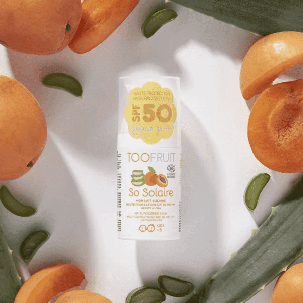 Crème solaire SPF50 Fluide non gras bio Abricot Aloé vera - So Solaire