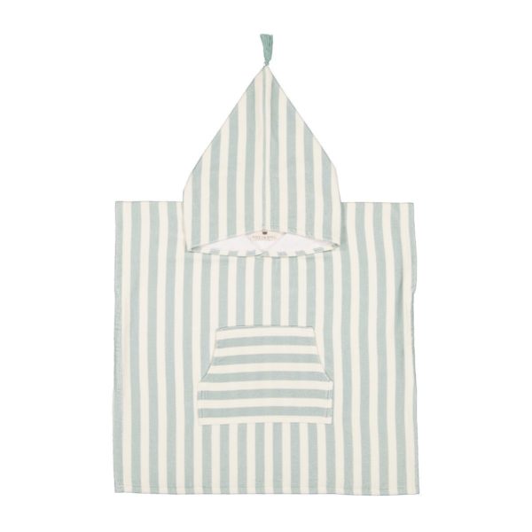 Poncho de bain Suzon rayures Blue Cloud