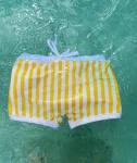 Boxer de bain rayé Jaune - UPF 50+