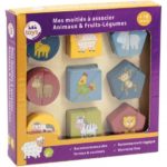 Puzzle Mes Moitiés à associer Animaux & Fruits-Légumes