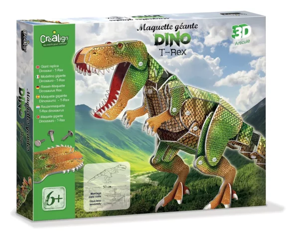 Coffret loisirs créatifs - Maquette géante dino T-rex