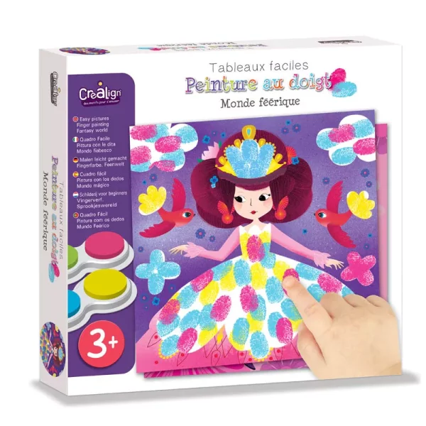 Coffret loisirs créatifs - Peinture au doigt - Monde féérique